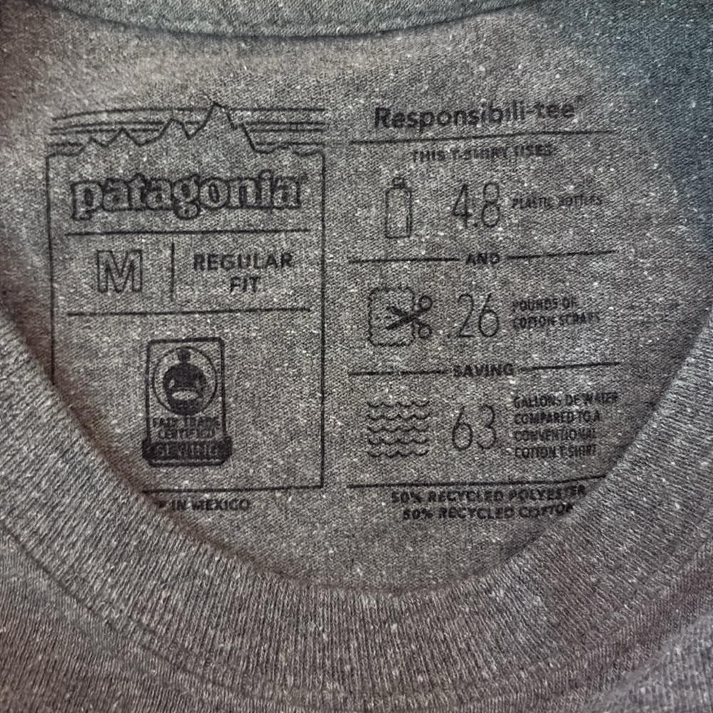 PATAGONIA Responsible-tee Logo P-6
Men’s Medium - Picture 3 of 5